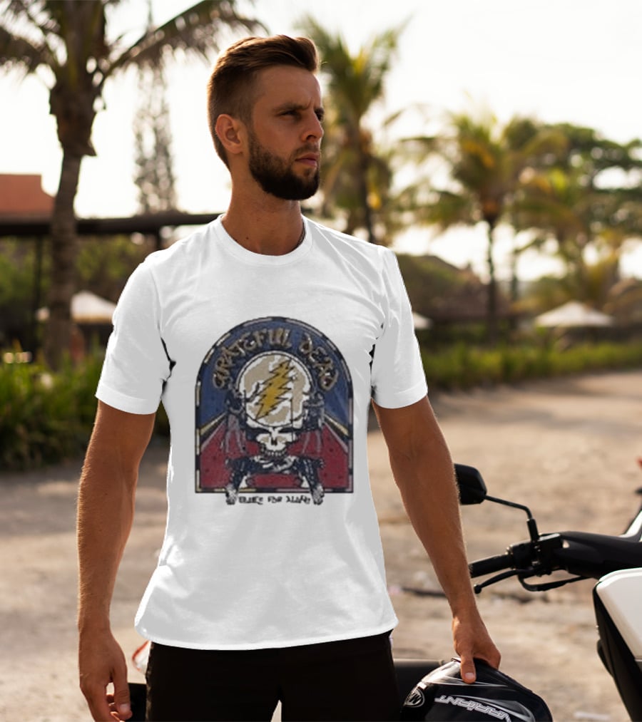 Grateful Dead Blues For Allah Skull Lightning Bolt T-Shirt