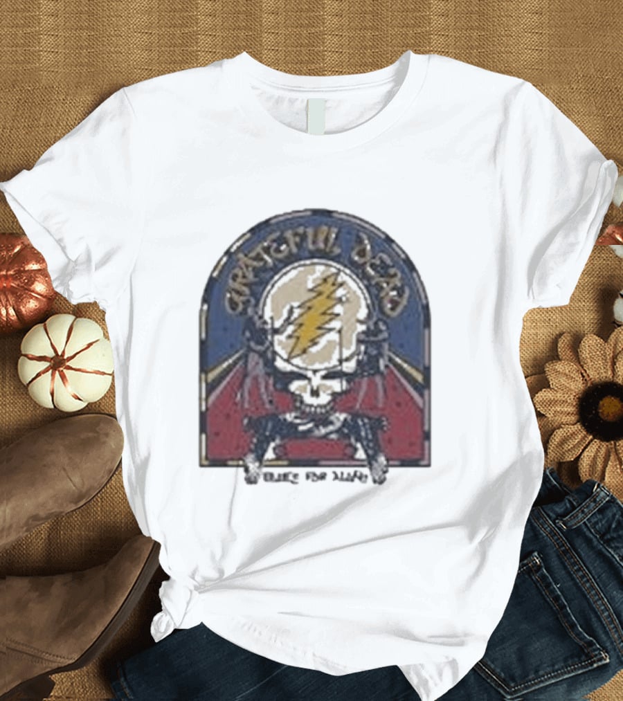 Grateful Dead Blues For Allah Skull Lightning Bolt T-Shirt