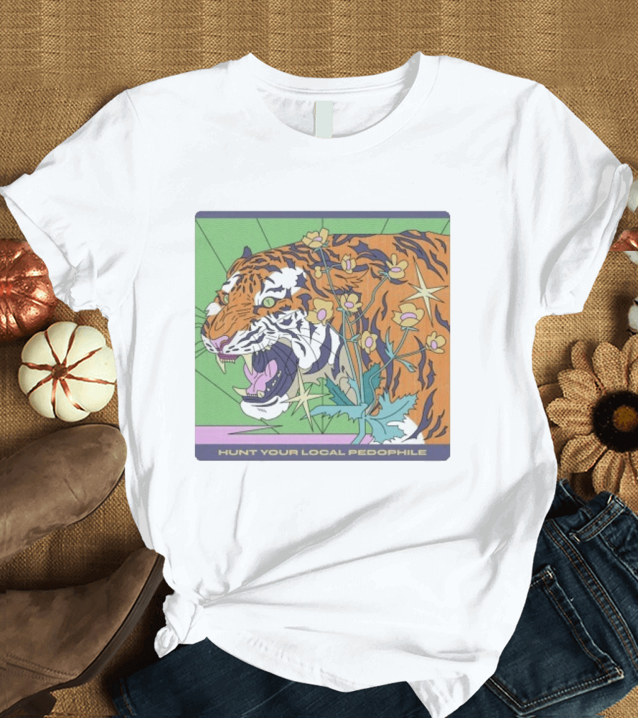 Hunt Your Local Pedophile Tiger Vintage Wildcat T-Shirt