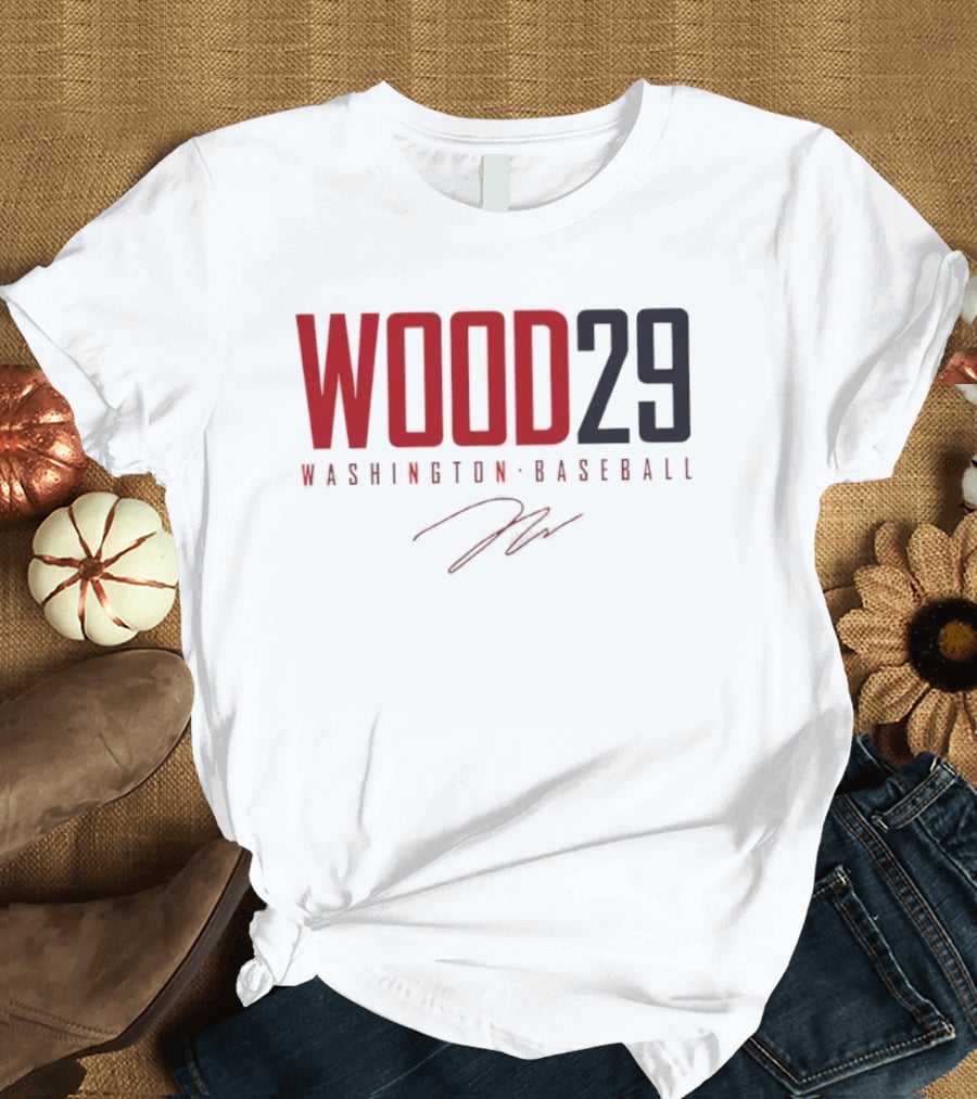 Wood 29 Washington Baseball T-Shirt