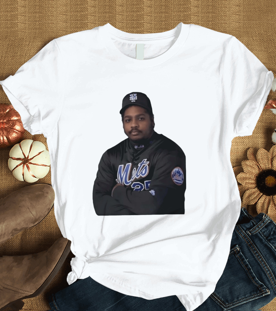 New York Mets Baseball Player 25 MLB Jersey Black T-Shirt