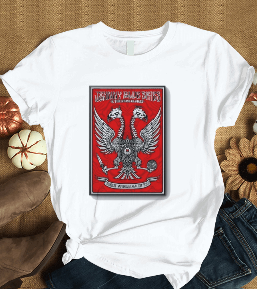 Johnny Blue Skies And The Dark Clouds Nationwide Arena Columbus OH October 7 2026 Two Headed Eagle T-Shirt