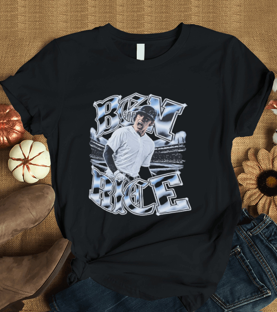 Ben Rice New York Yankees October Power Baseball Stadium T-Shirt
