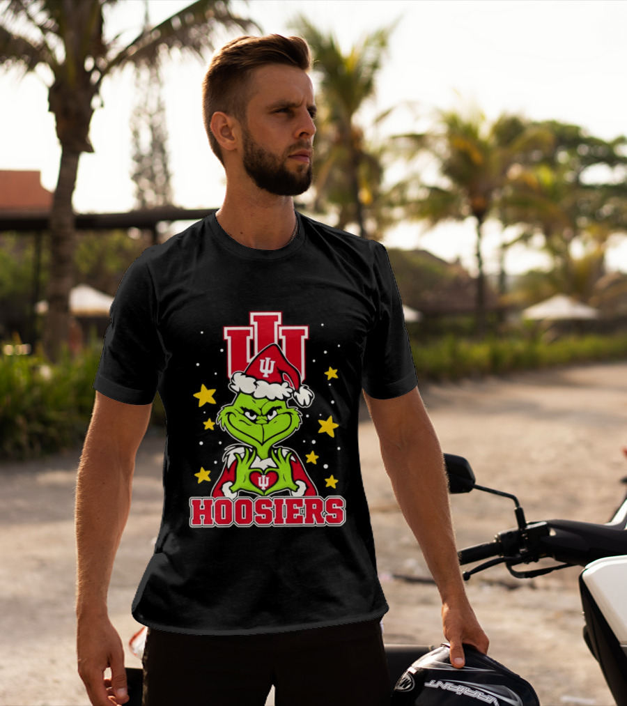 Hoosiers Christmas Grinch Indiana NCAA T-Shirt