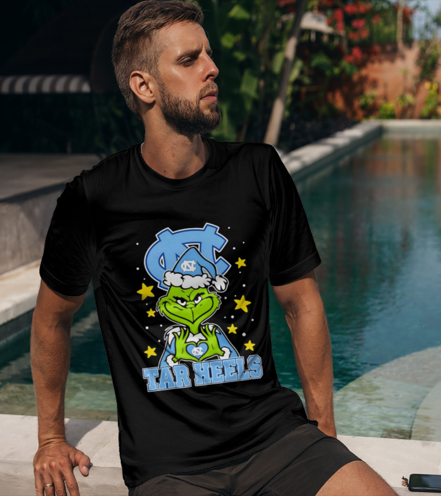 UNC Tar Heels Grinch Christmas NC T-Shirt