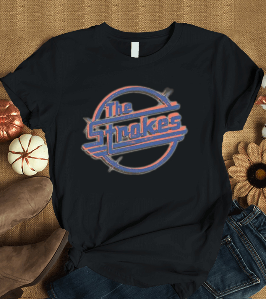 The Strokes New York Vintage Circle Logo Crewneck T-Shirt