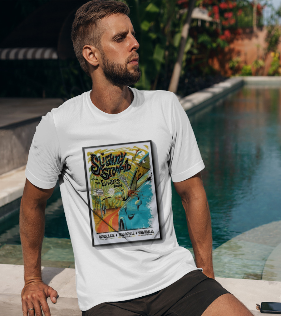 Slightly Stoopid And The Elovaters Concert Vina Robles Paso Robles CA Oct 8 2026 Road Trippin T-Shirt