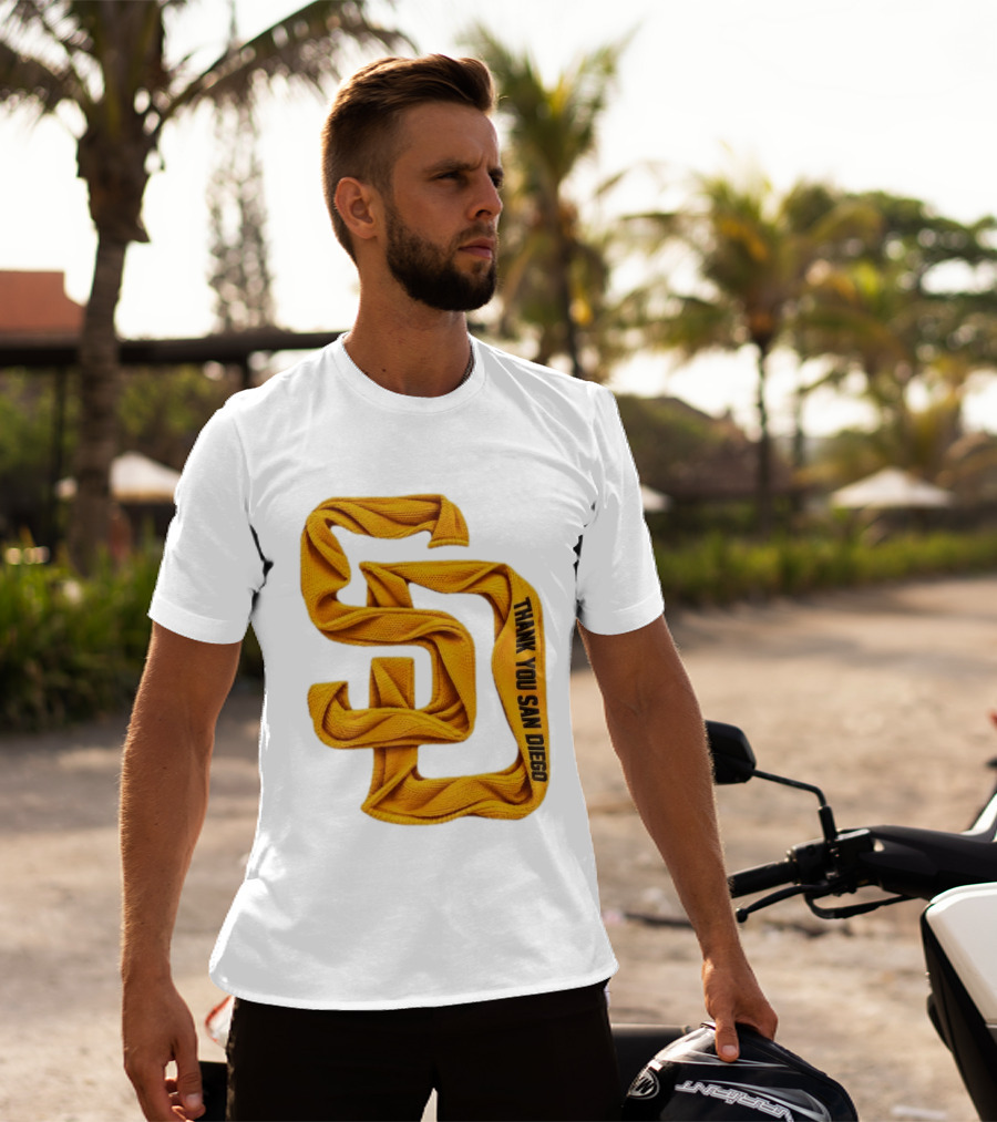 San Diego Padres Thank You San Diego SD Scarf T-Shirt