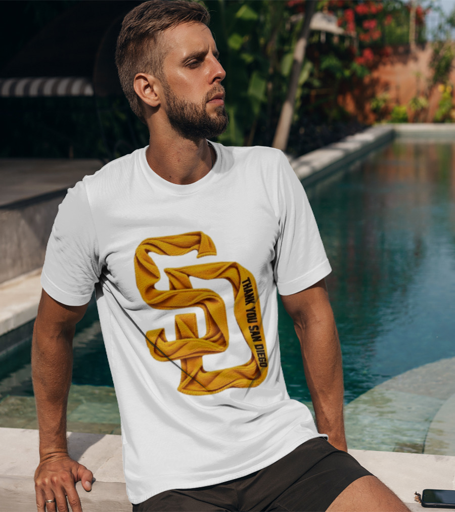 San Diego Padres Thank You San Diego SD Scarf T-Shirt
