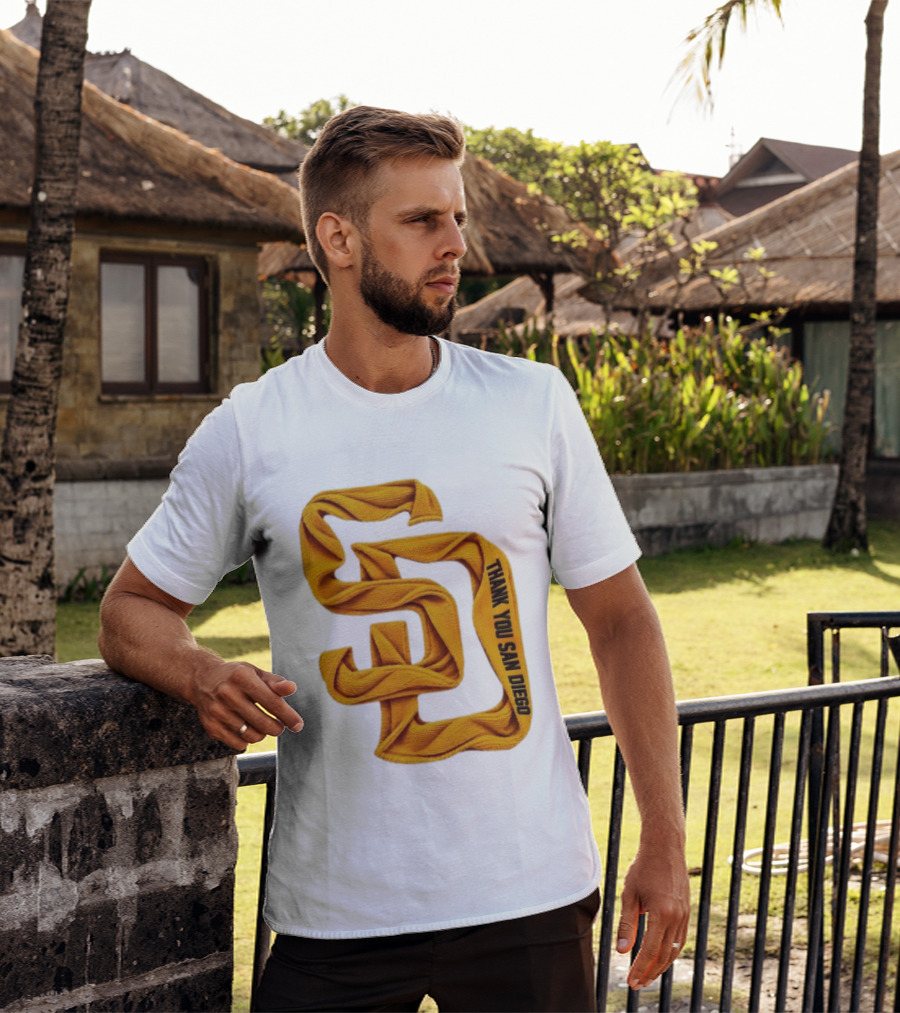 San Diego Padres Thank You San Diego SD Scarf T-Shirt
