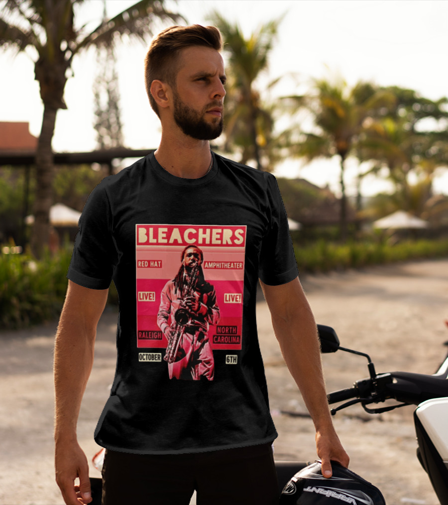 BLEACHERS Red Hat Amphitheater Live Raleigh North Carolina October 6th T-Shirt