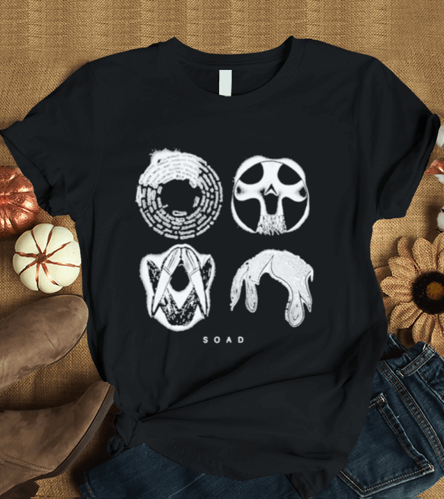 System Of A Down SOAD All For One Skulls T-Shirt