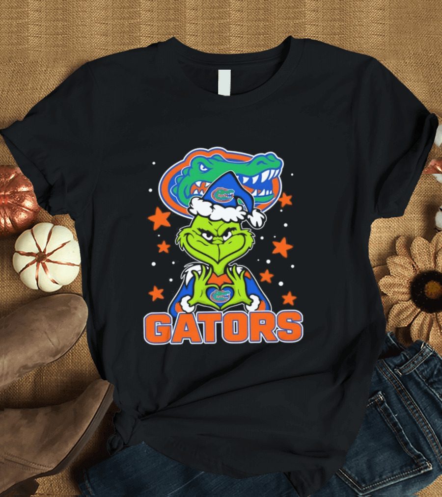 Florida Gators Grinch Christmas College Football Fan T-Shirt
