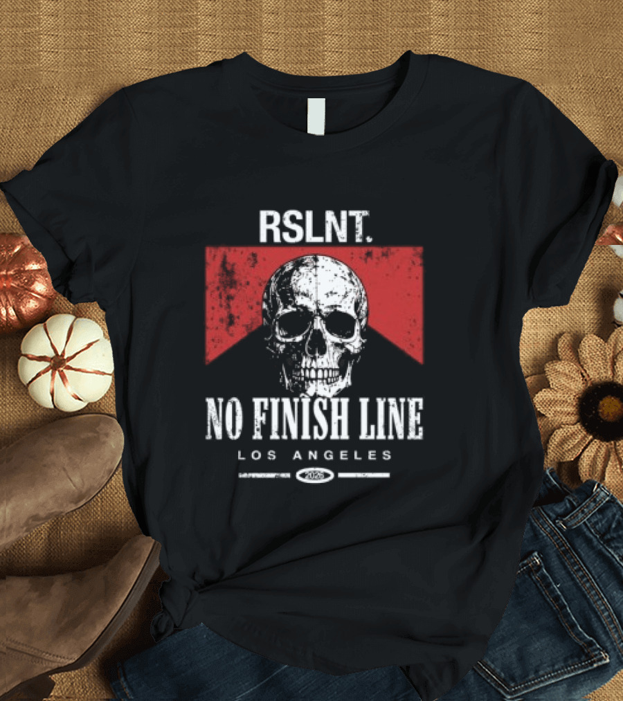 Rslnt No Finish Line Los Angeles Skull T-Shirt