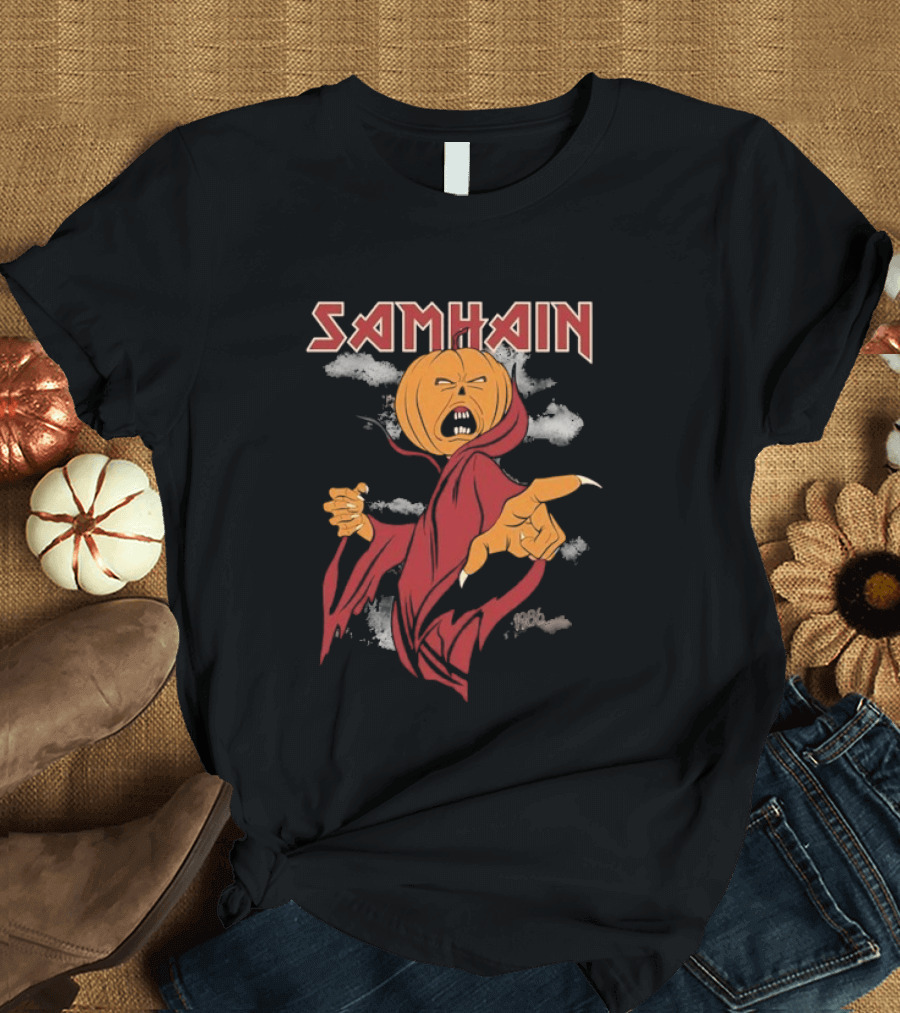 The Real Ghostbusters Samhain Halloween Pumpkin Spirit T-Shirt