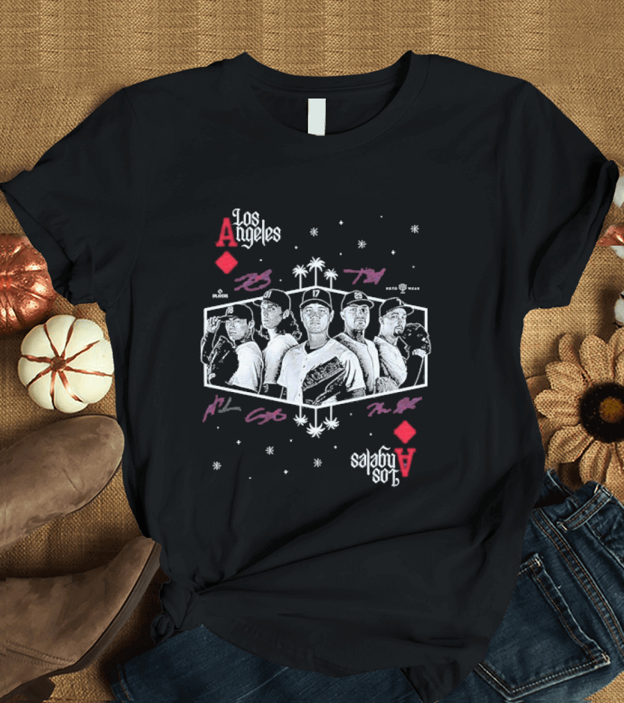 Shohei Ohtani Tarik Skubal Yoshinobu Yamamoto Tyler Glasnow Blake Snell Los Angeles Dodgers Aces T-Shirt