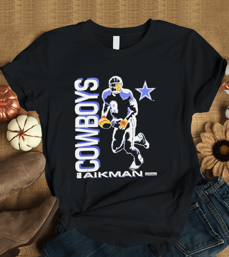 Cowboys Aikman 8 Dallas Star Gameday T-Shirt