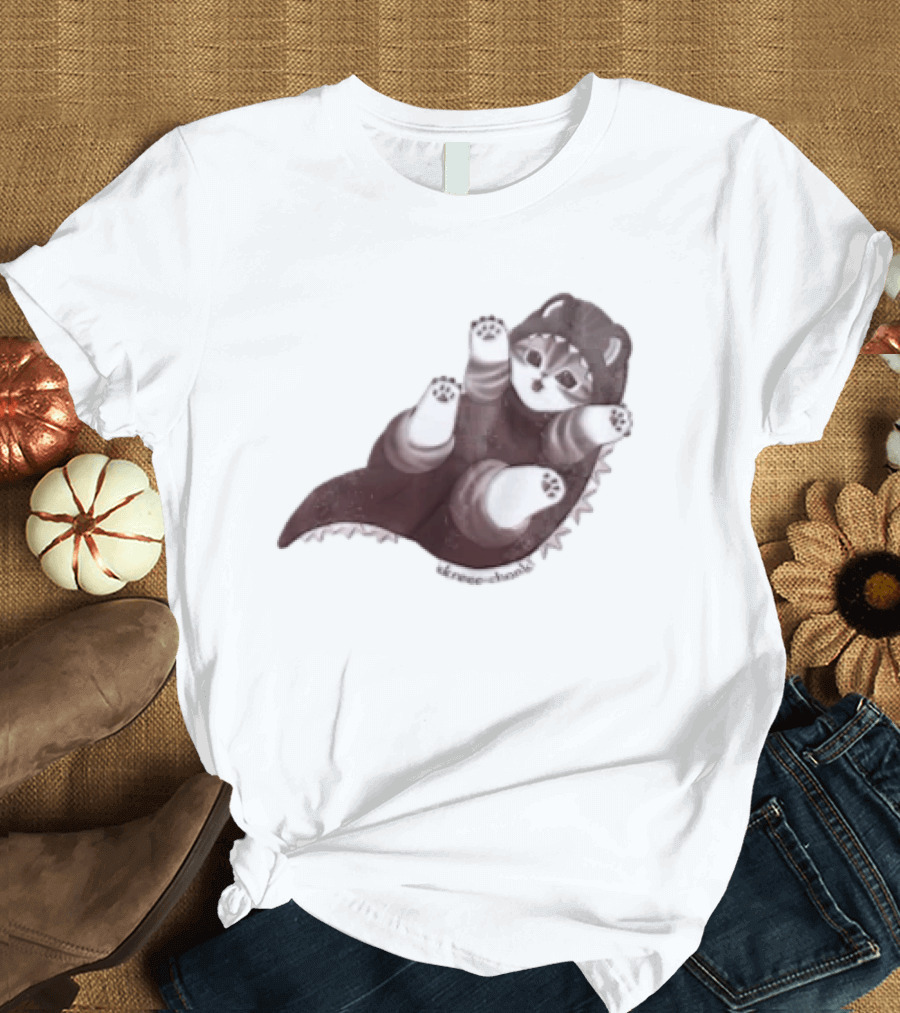 Mofusand Skreeonk Kaiju Cat Paws Playful T-Shirt