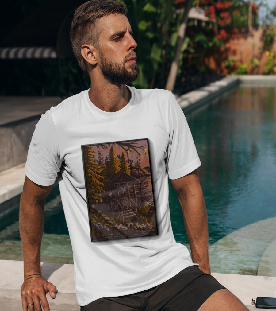 Billy Strings Concert Angel Of The Winds Arena Everett WA Oct 9 2026 Cabin Scene T-Shirt