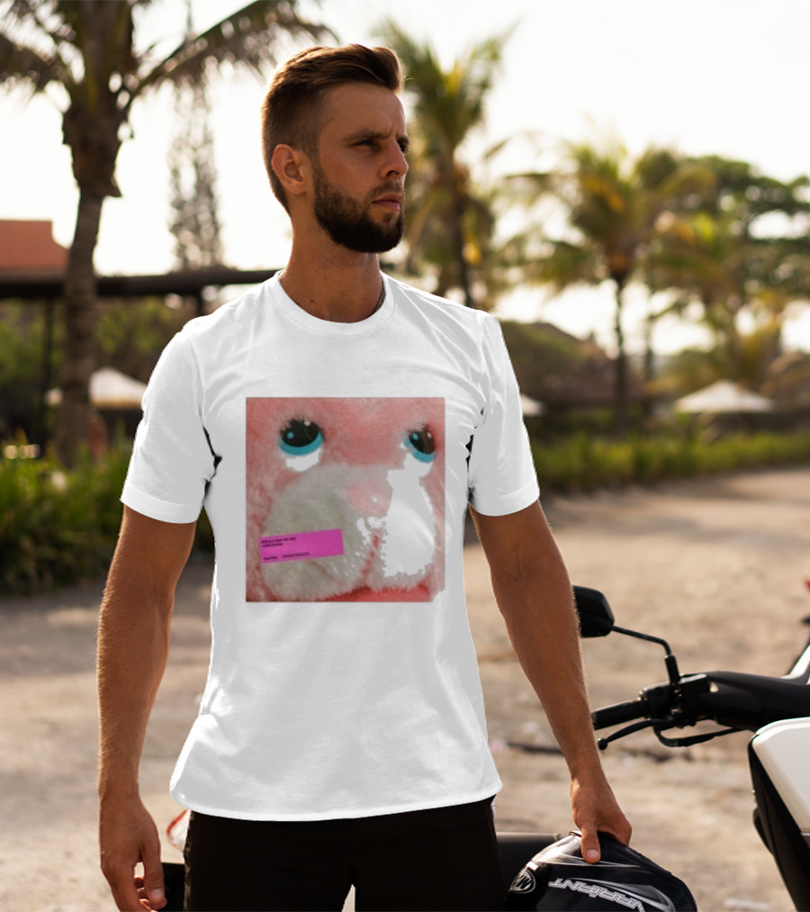 Royel Otis Hickey Album Pink Fluffy Bunny Face T-Shirt