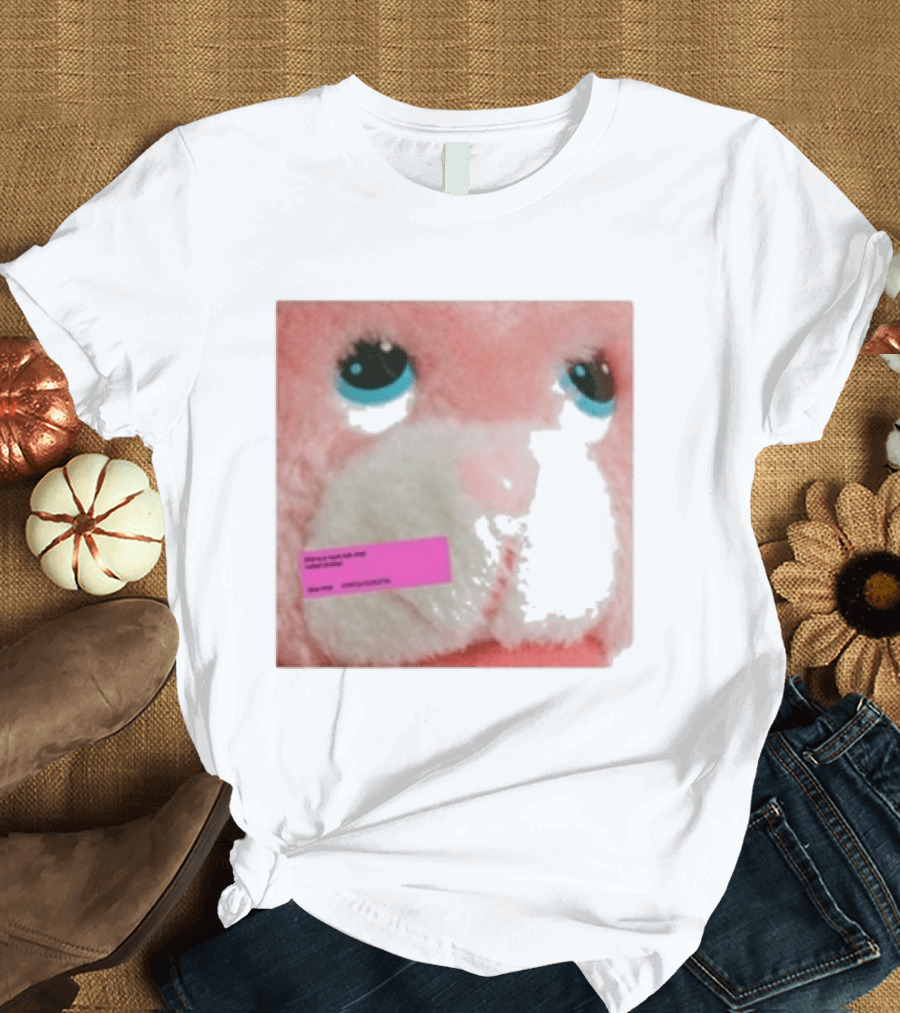 Royel Otis Hickey Album Pink Fluffy Bunny Face T-Shirt