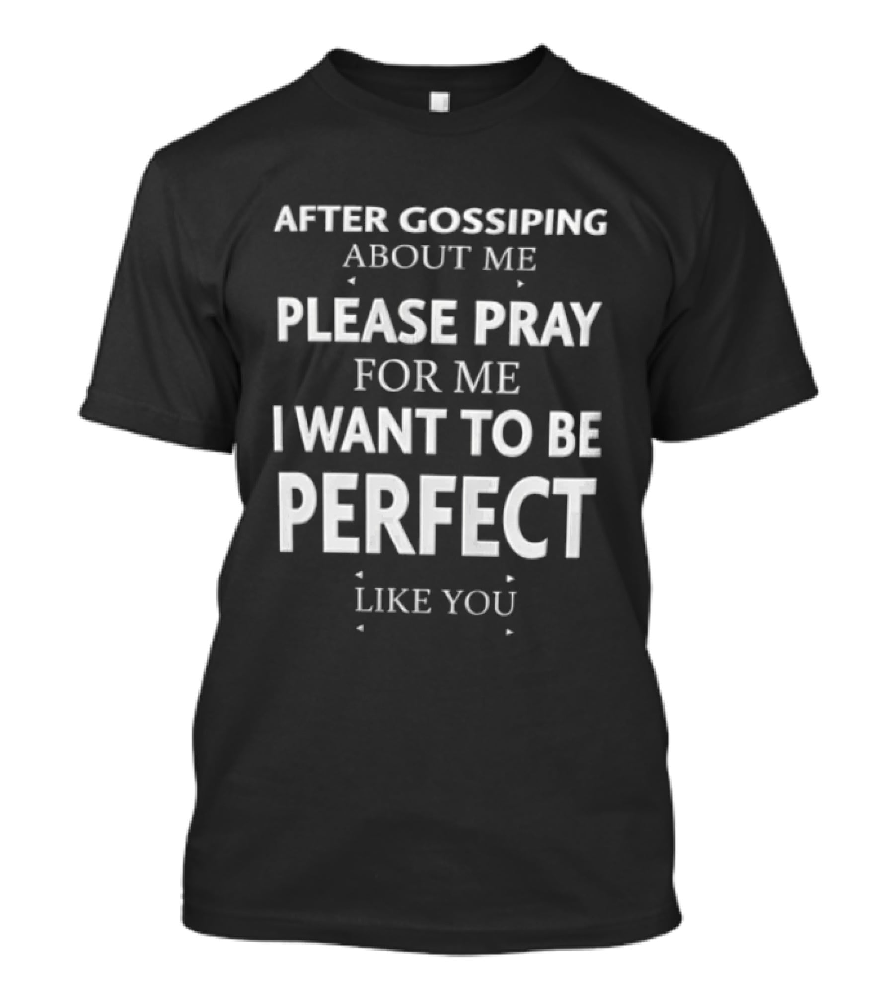After Gossiping About Me Please Pray For Me I Want To Be Perfect Like You T-Shirt