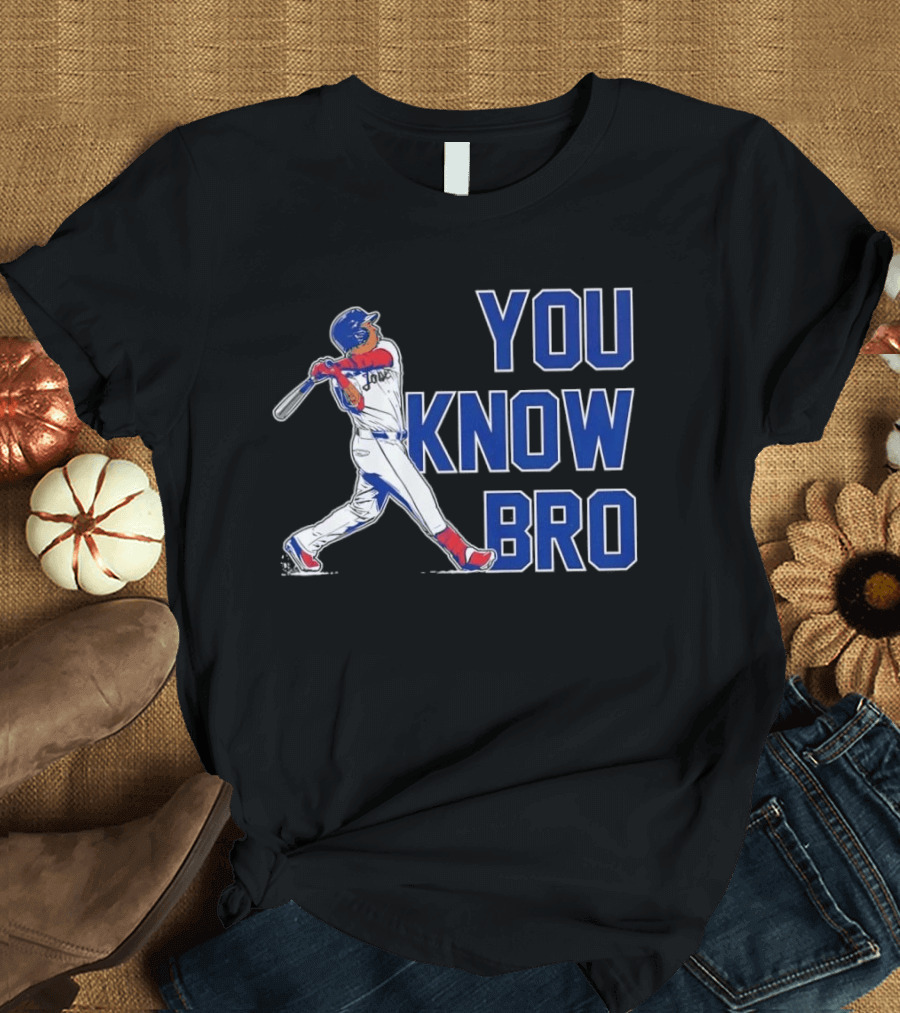 Cleveland Guardians Jose Ramirez You Know Bro Swing Baseball T-Shirt