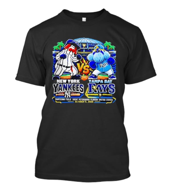 New York Yankees Vs Tampa Bay Rays MLB 2026 Tropicana Field Saint Petersburg Florida October 5 T-Shirt