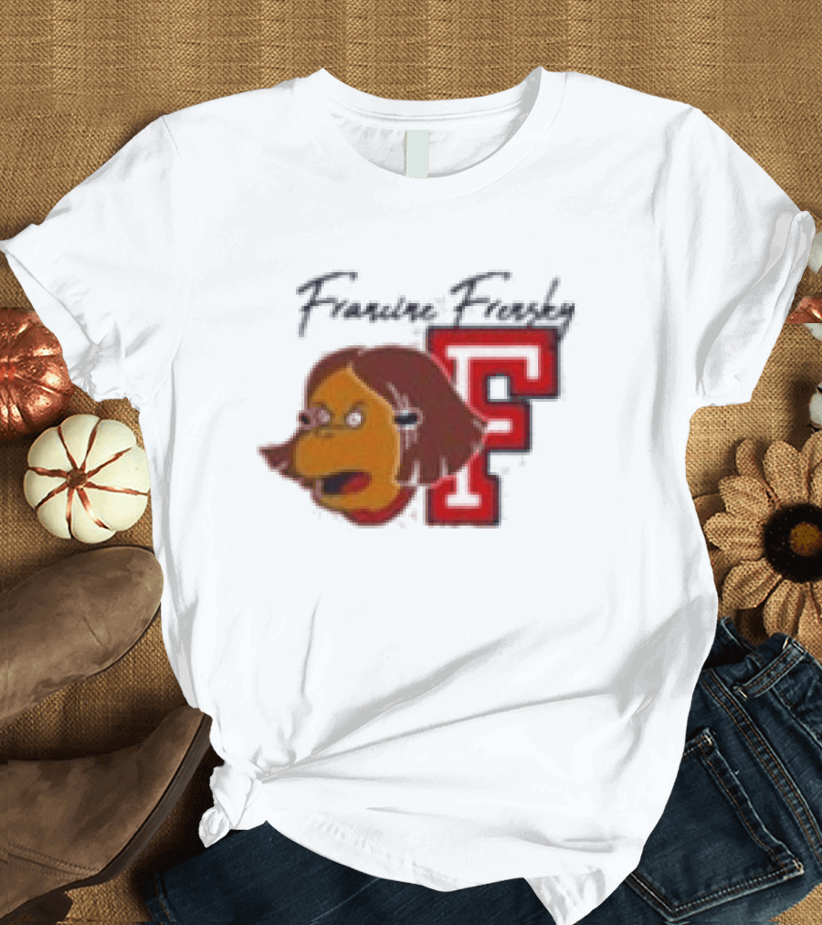 Francine Frensky F Arthur Cartoon Character Face Animation T-Shirt