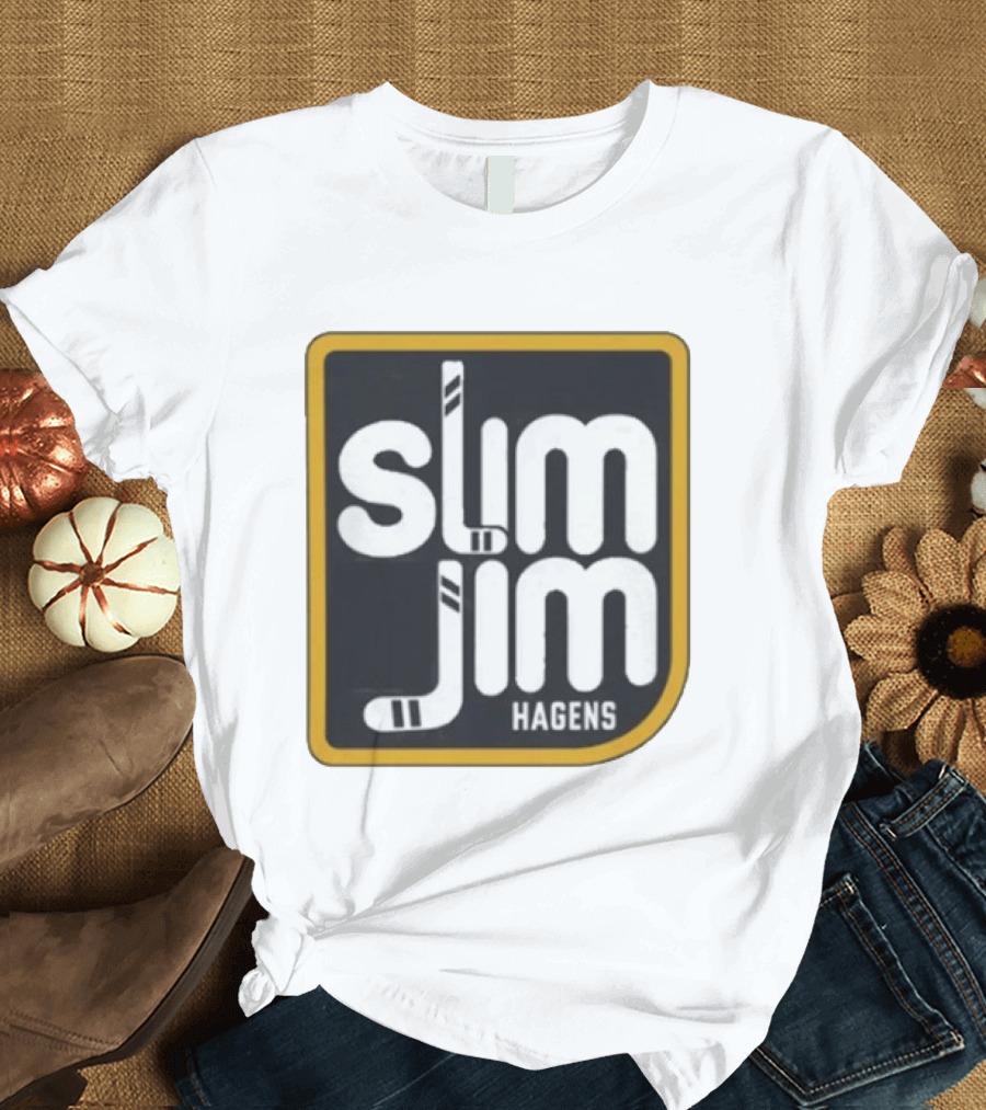 Hagens Slim Jim Hockey Stick Visual T-Shirt