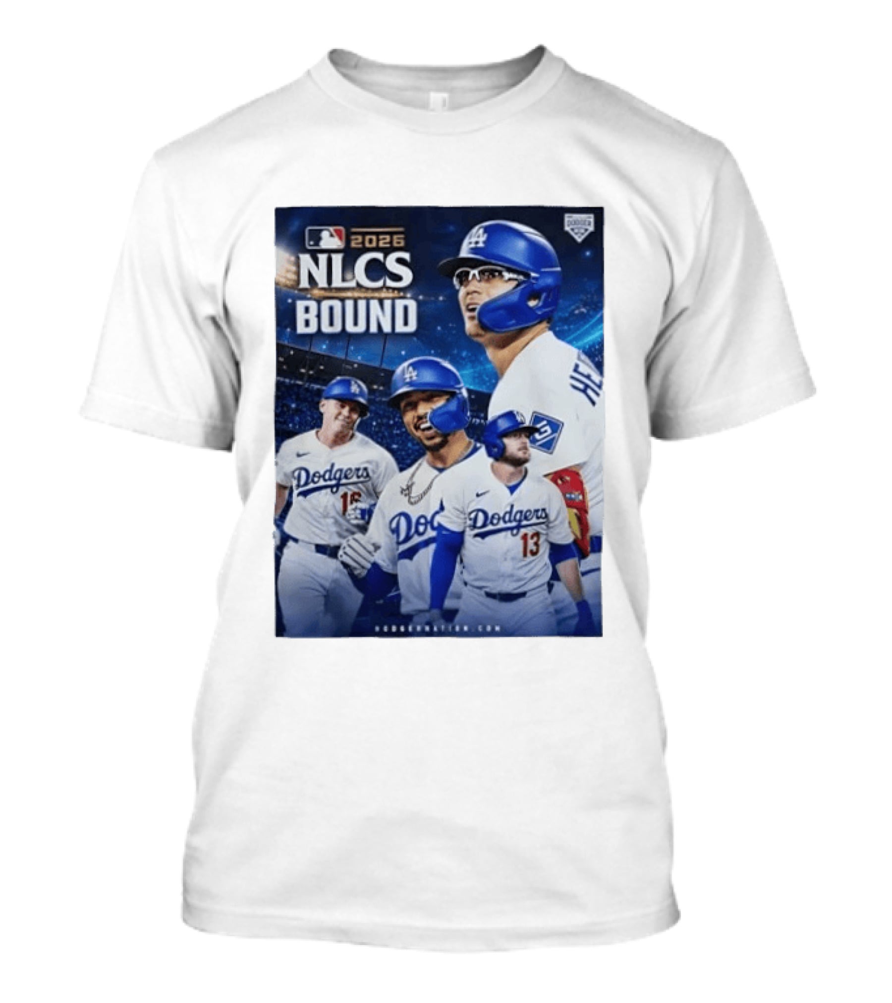 MLB 2026 NLCS Bound Los Angeles Dodgers Baseball Players T-Shirt