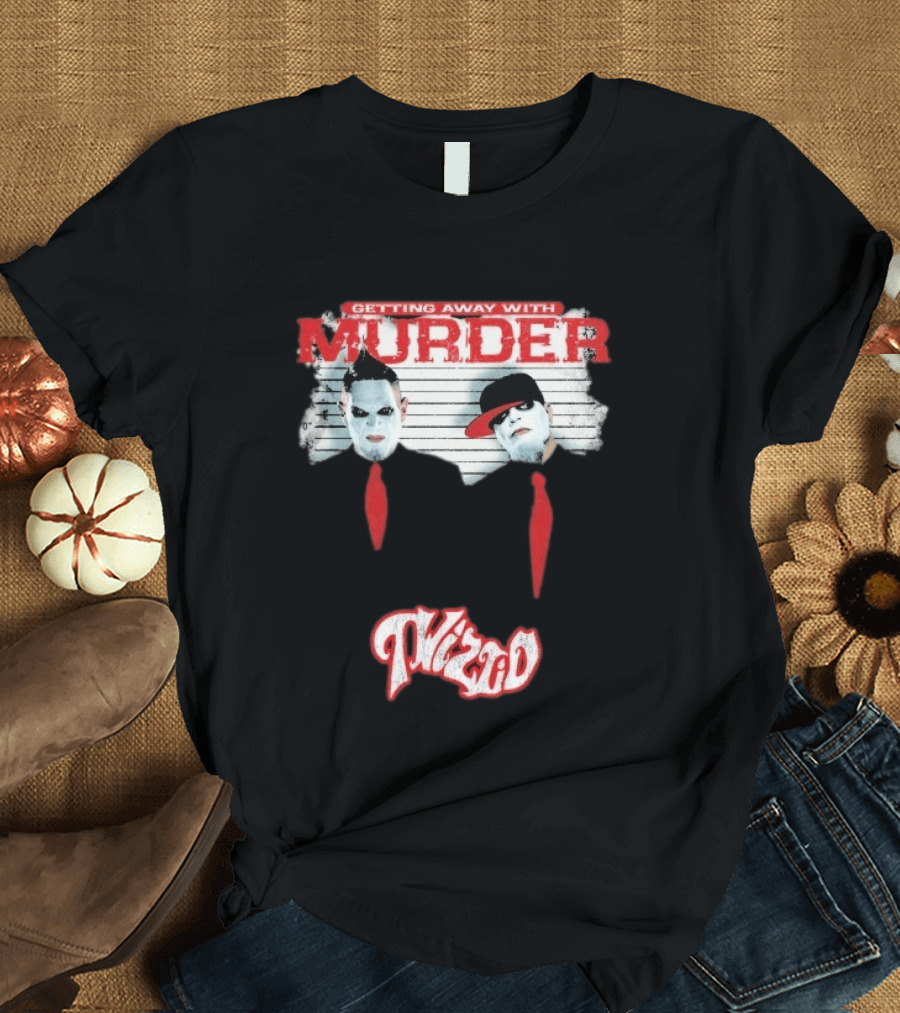 Twiztid Getting Away With Murder Face Paint Horror Music Duo T-Shirt