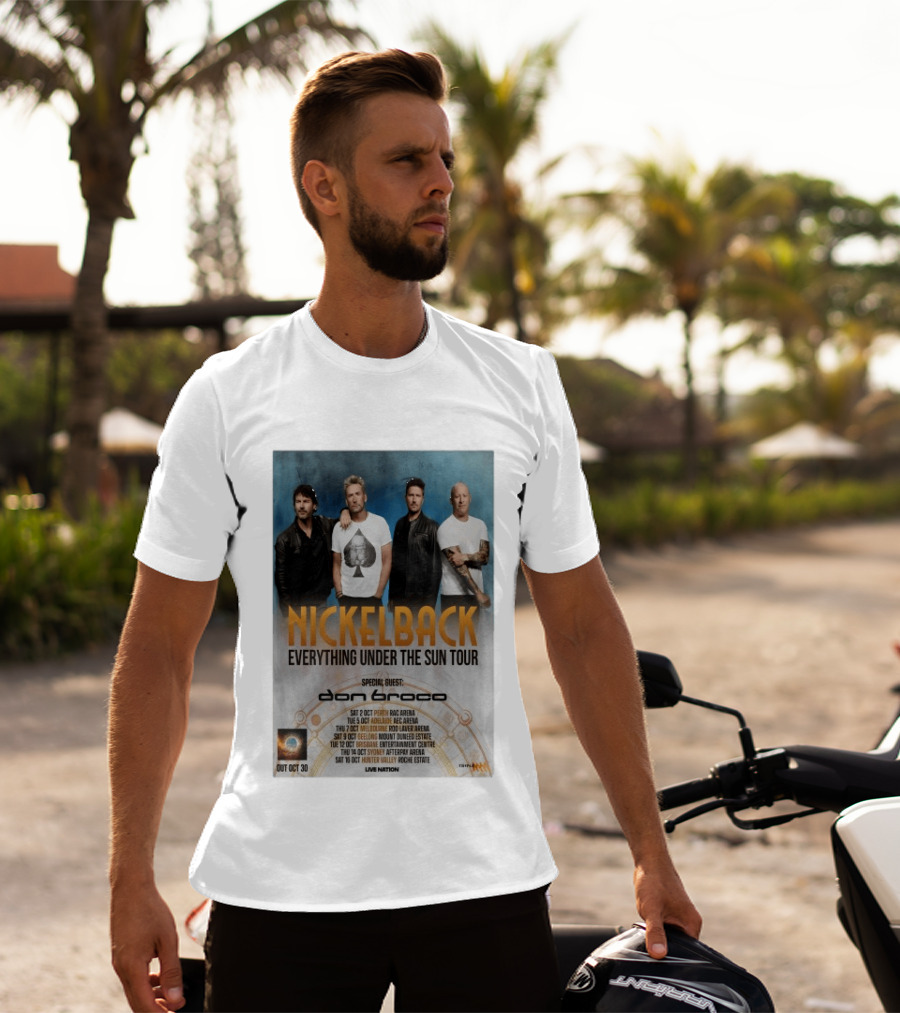 Nickelback October 2026 Everything Under The Sun Tour Dates Featuring Don Broco T-Shirt
