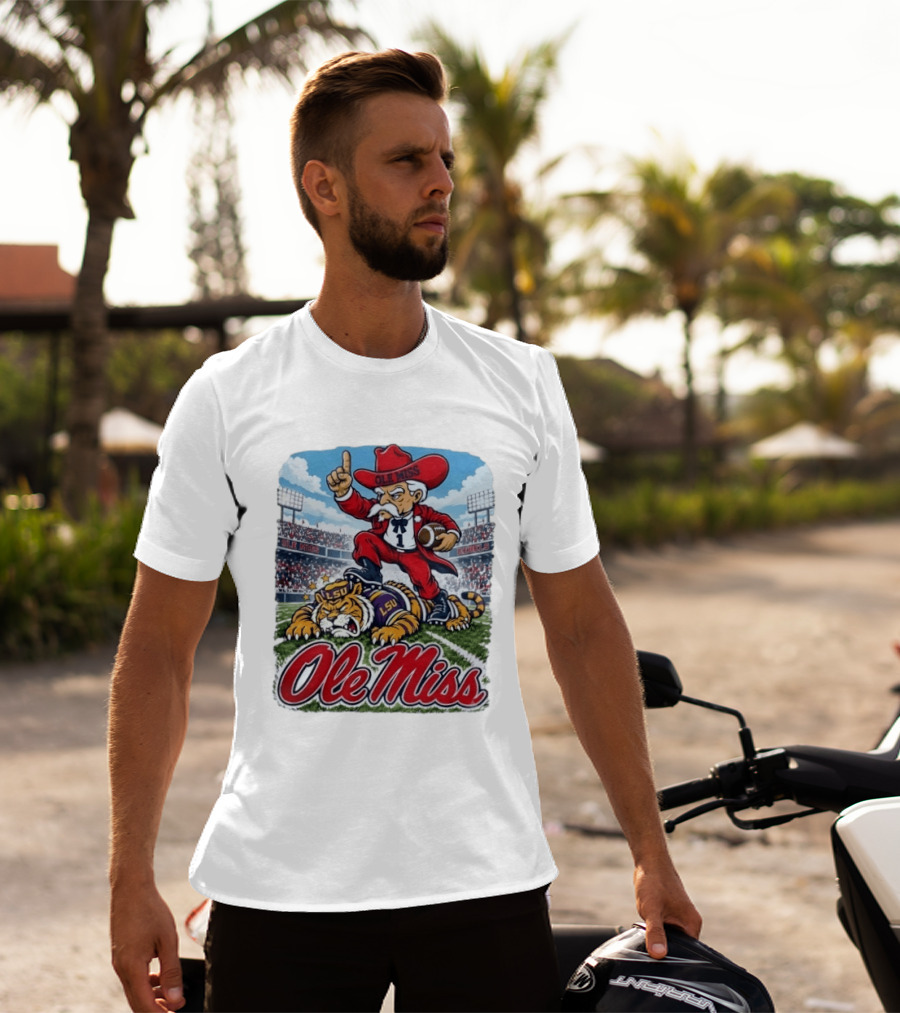 Ole Miss Rebels Triumph Over LSU Tigers Vintage Football Rivalry 2026 T-Shirt