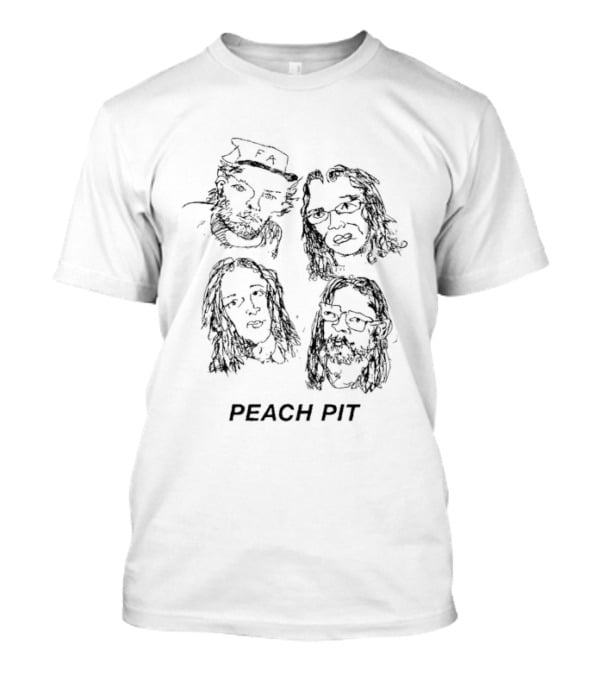 Peach Pit Faces Band Members T-Shirt