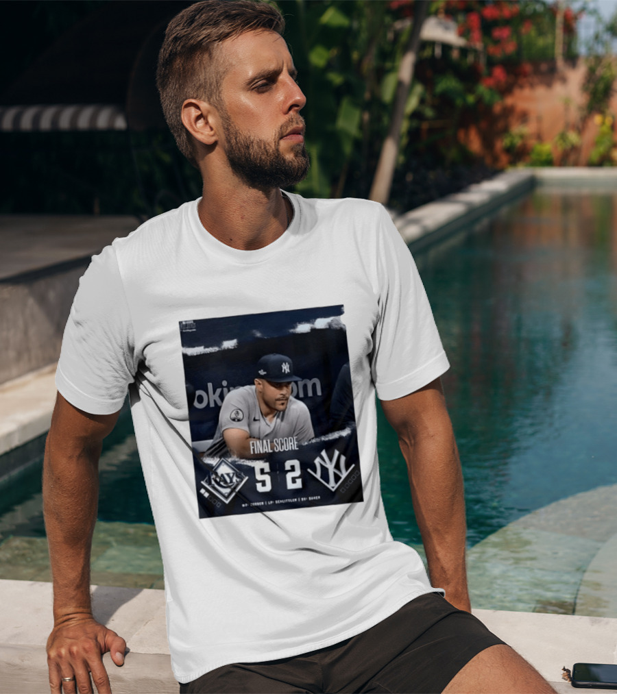 Final Score Tampa Bay Rays 5 New York Yankees 2 ALDS T-Shirt