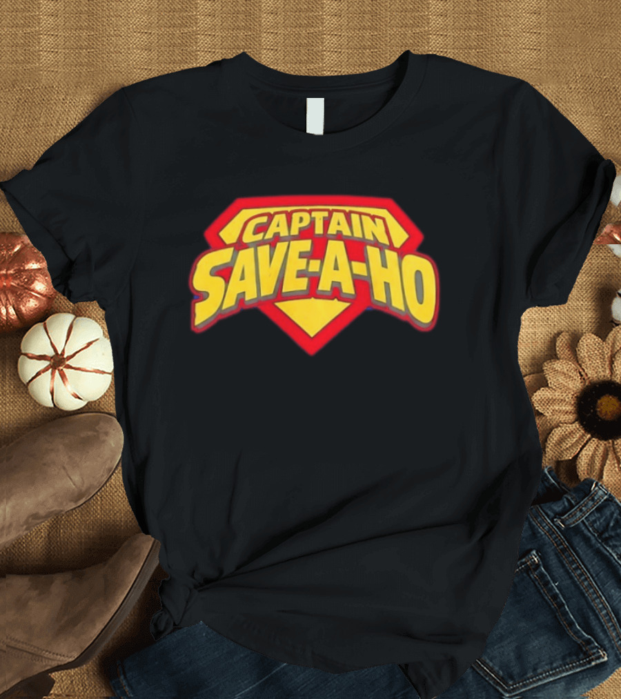 Captain Save A Ho Superman Shield T-Shirt