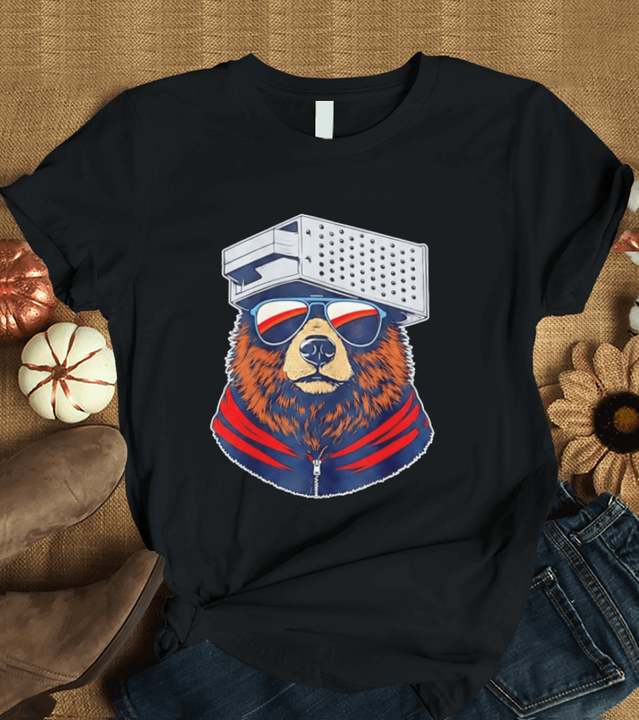 Chicago Bears Vs Green Bay Packers Bear With Grater Hat And Sunglasses 2026 T-Shirt