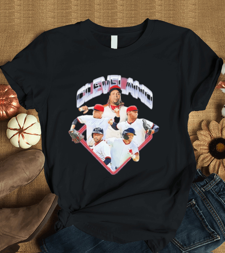 Cleveland Guardians MLB 2026 Diamond Stars Collage T-Shirt