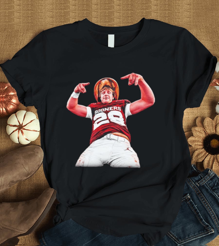 Danny Stutsman Sooners 2026 Red River Rivalry Horns Down OU Oklahoma T-Shirt