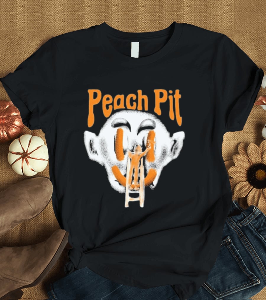Peach Pit Face Painting Ladder T-Shirt