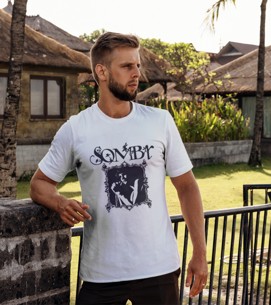 Sombr You Are The Reason Tour 2026 Orchid Purple Gothic Floral Frame Artistry T-Shirt