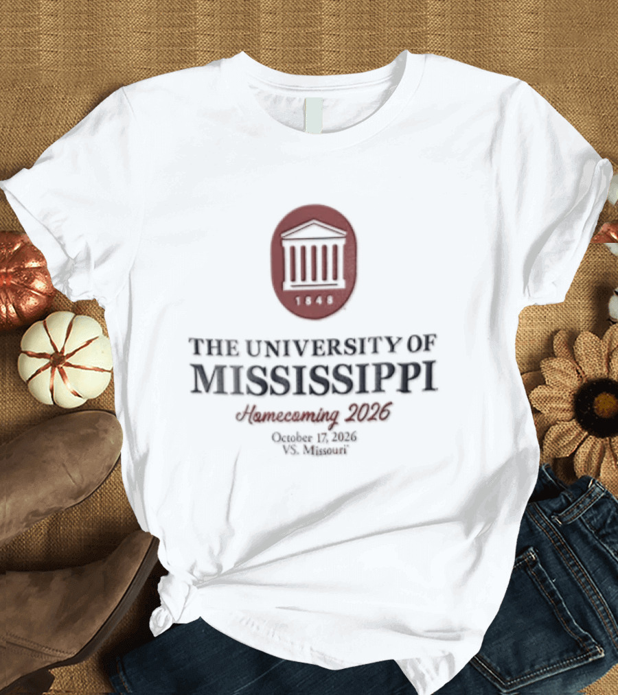The University Of Mississippi Anniversary 1848 Ole Miss 2026 T-Shirt