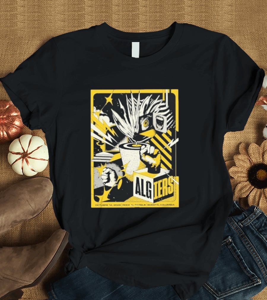 Algiers Live October 12 2026 Rock Al Parque Bogotá Colombia Event T-Shirt