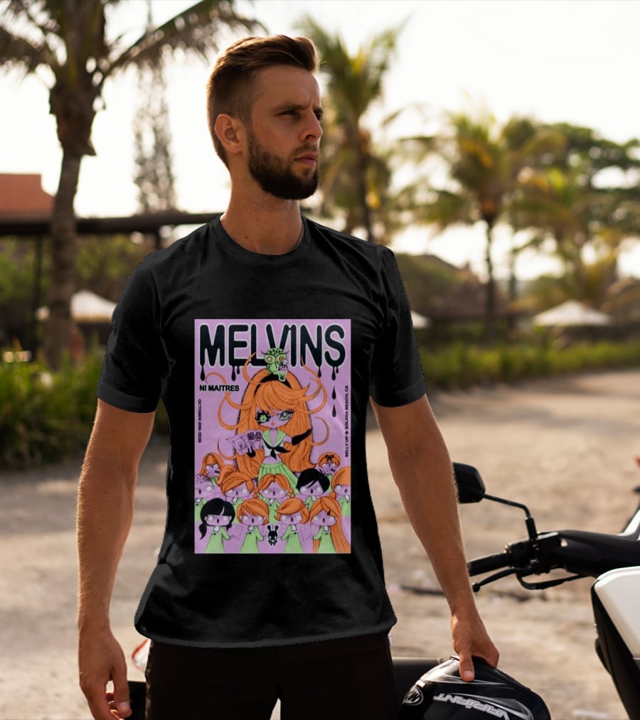 Melvins Ni Maitres October 20 2026 Belly Up Solana Beach CA T-Shirt
