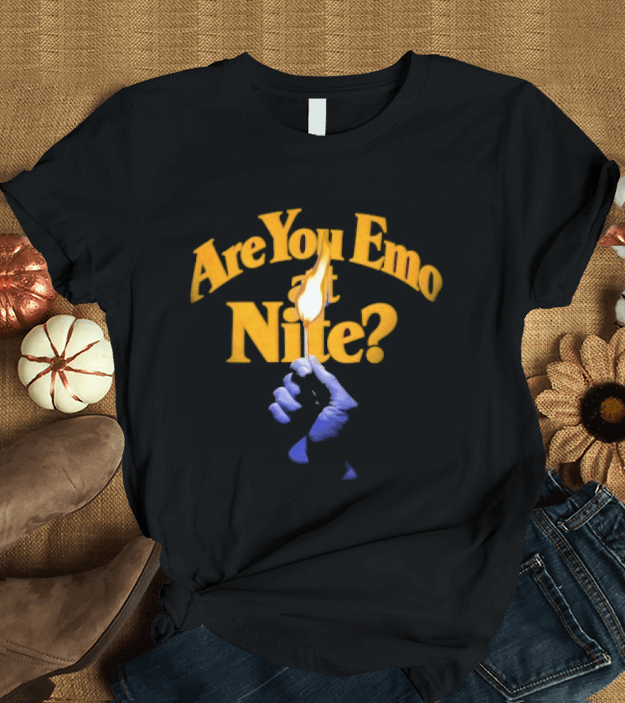Are You Emo At Nite Hand Flame T-Shirt
