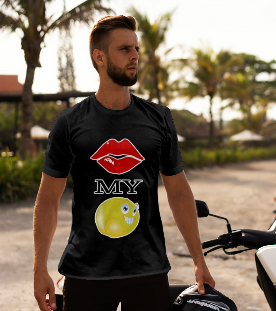 Grimykids Store Kiss My Emoji T-Shirt