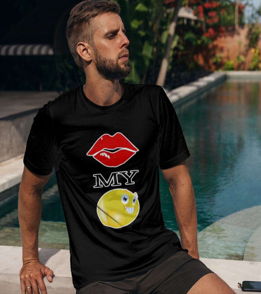 Grimykids Store Kiss My Emoji T-Shirt