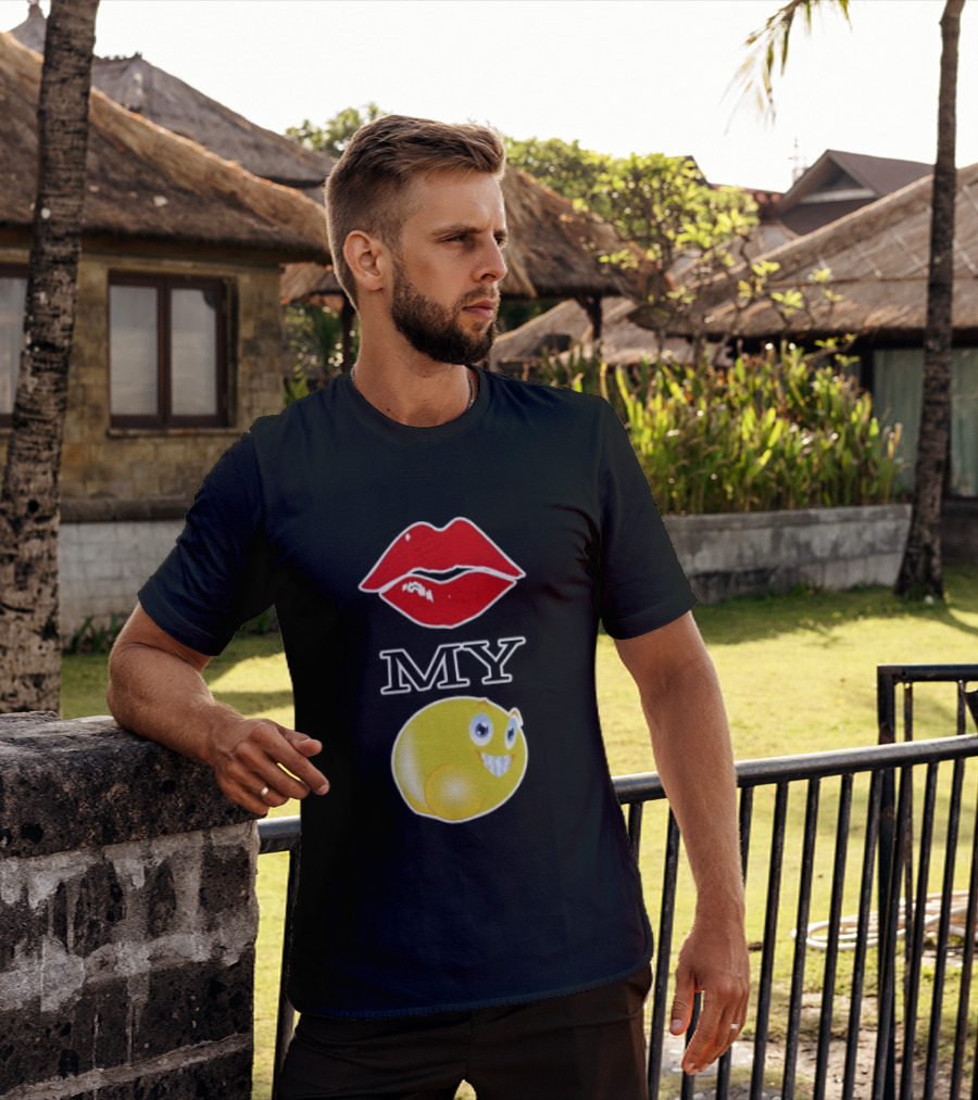 Grimykids Store Kiss My Emoji T-Shirt