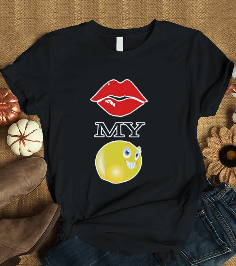Grimykids Store Kiss My Emoji T-Shirt